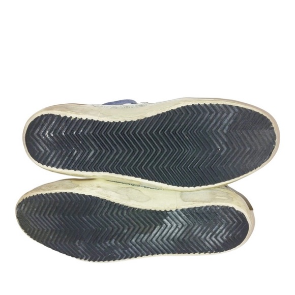 Golden Goose Superstar Blue Lace Silver Glitter Sneakers - Picture 10 of 10